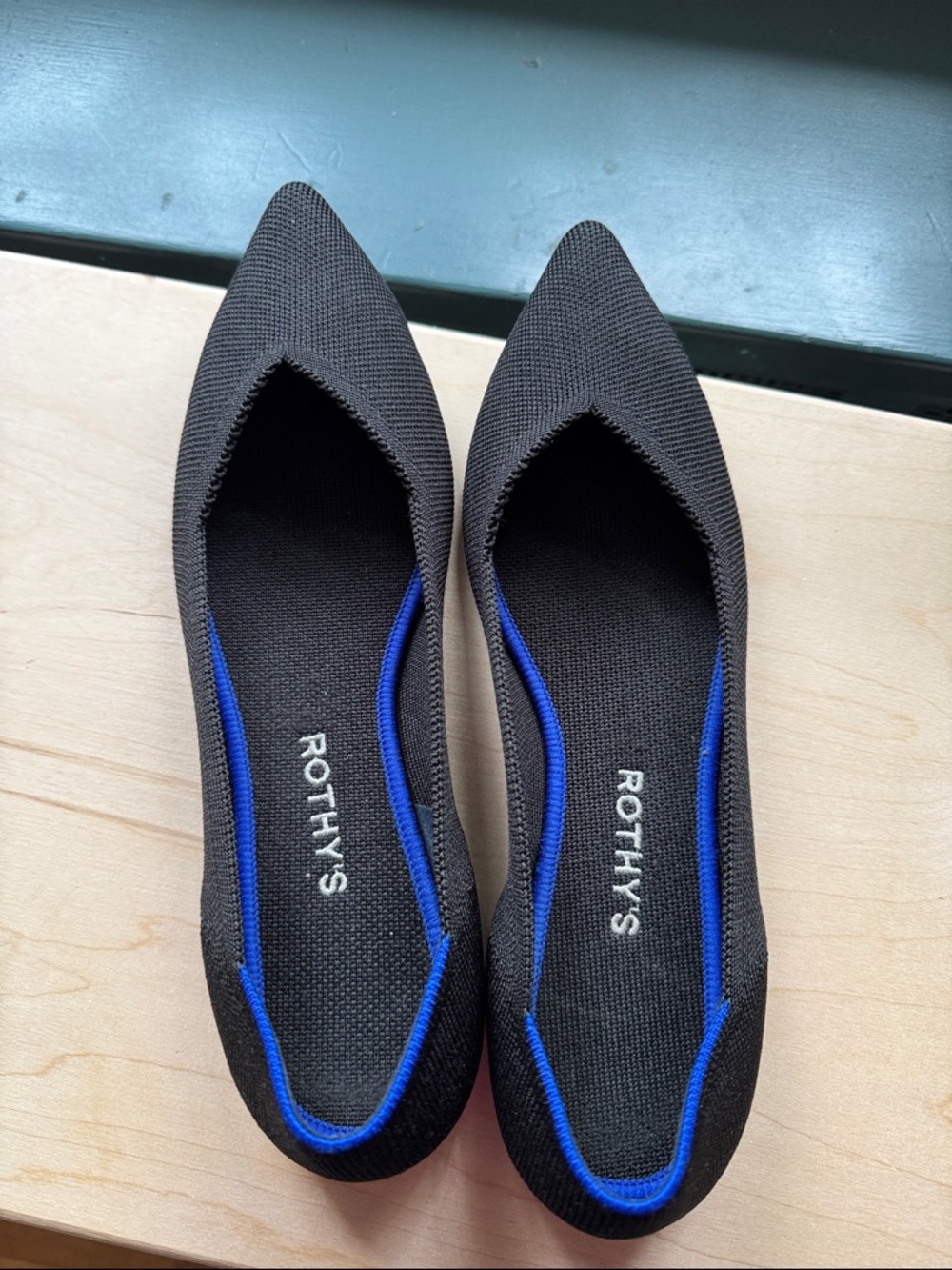 Rothy's Black The Point flats